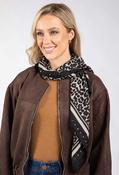 Leopard Print Scarf - Black / F/S image
