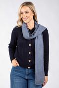 Floral Mesh Detail Scarf - Blue / F/S image