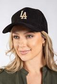 LA Corduroy Cap - Black / F/S image