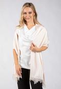 Lace Detail Satin Scarf - Champagne / F/S image