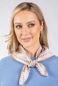 Paisley Print Satin Scarf - Cream / F/S image