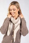 Paisley Print Knit Scarf - Beige / F/S image