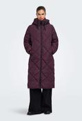 Onlmaggi Long Hooded Puffer Coat - Purple / M image