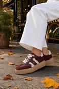 Teddy Trim Trainers - Wine / 36 image