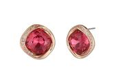 Large Gem Stud Earrings - Gold / One image