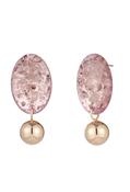 Rose Resin Earrings - Gold / One image