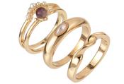 Multi Stone Rings M/L - Gold / M/L image