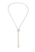 Glass Pearl Necklace - Gold / One image