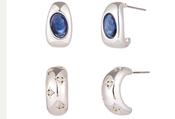 Cubic Zirconia Teardrop Earrings - Silver / One image