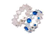 Blue Cubic Zirconia Rings - Silver / S/M image