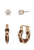 Abstract Design Earring Set - Gold / One image