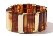 Gold &amp; Tortoise Shell Bracelet - Gold / One image