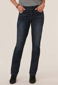 "Ab"solution® Straight Leg Jeans - Dark Indigo / 16 image