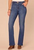 "Ab"solution® High Rise Itty Bitty Boot Jeans - Blue / 8 image