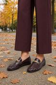 Vintage Leather Loafer - Wine / 38 image