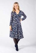Tempo Abstract Print Midi Dress - Blue Mix / 16 image