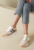 Platform Stripe Trainer - Beige / 39 image
