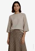 Batwing Sleeve Knit Jumper - Light Beige / XL image