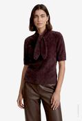 Fluffy Knit Jumper - Chocolate Plum / 38 image