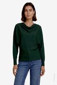 Cowl Neck Knit Jumper - Green Forest / L image