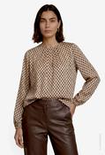Abstract Print Blouse - Cream/Beige / 38 image