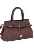 Front Buckle Baguette Bag - Brown / F/S image