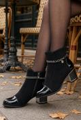 Diamante Strap Ankle Boots - Black / 38 image