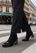 Diamante Twist Ankle Boot - Black / 36 image
