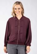 Oriental Style Bomber Jacket - Wine / F/S image