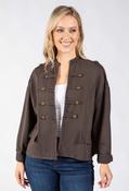 Open Front Napoleon Jacket - Brown / F/S image
