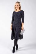Cleo Asymmetrical Midi Dress - Navy / 12 image