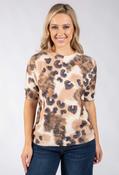 Printed Knit Jumper - Tan / F/S image