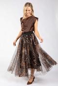 Animal Print Tulle Skirt - Leopard / F/S image