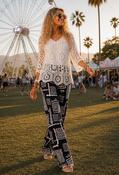 Percy Aztec Printed Trousers - Navy / 10 image