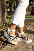 Santorini Wedges - Navy / 40 image