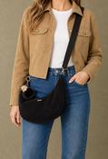 Corduroy Crossbody Bag - Black / F/S image