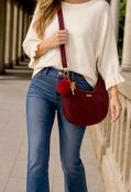 Corduroy Crossbody Bag - Wine / F/S image