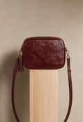 Crossbody Faux Leather Bag - Wine / F/S image