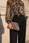 Diamante Clutch Bag - Grey / F/S image