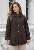 Corduroy Trim Jacket - Brown / M image