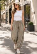 Balloon Harem Trousers - Taupe / F/S image