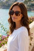 Oversized Sunglasses - Brown / One image