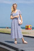 Rosemarine Ditsy Print Midi Dress - Blue Mix / 14 image