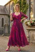 Elisabeth Bolero Wrap Curve+ Maxi Dress - Wine / 16 image