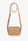 Faux Suede Crossbody Bag - Beige / F/S image