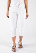 Zip Pocket Capri Trousers - White / 14 image