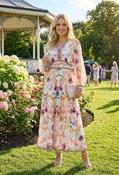 Floral Print Midi Dress - White Mix / 12 image