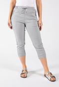 Zip Pocket Capri Trousers - Light Grey / 14 image
