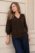 Lurex Knit Top - Brown / F/S