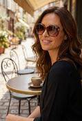 Large Sunglasses - Brown / One image